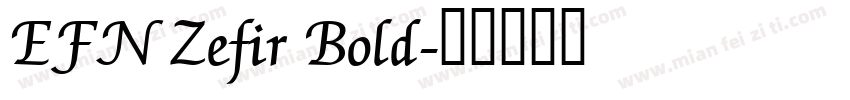 EFN Zefir Bold字体转换